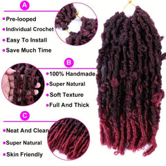 Butterfly Locs Crochet Hair Extensions 35 56 Cm Goddess Braids