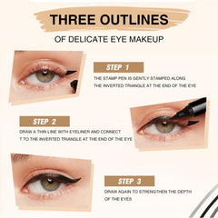 Winged Eyeliner Stamp Pen Cat Eye Makeup Waterproof Smudge Proof