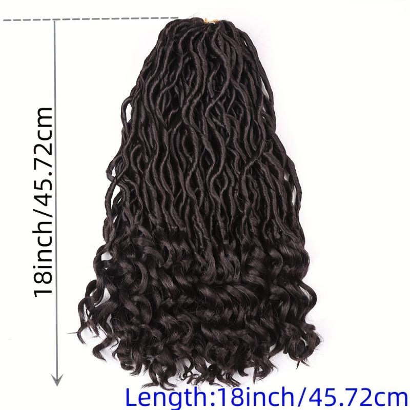 Nadula Hair 18 Inch Bicolor Synthetic Goddess Locs Crochet Hair
