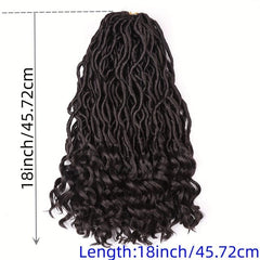 Nadula Hair 18 Inch Bicolor Synthetic Goddess Locs Crochet Hair
