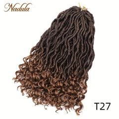 Nadula Hair 18 Inch Bicolor Synthetic Goddess Locs Crochet Hair
