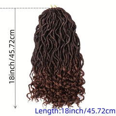 Nadula Hair 18 Inch Bicolor Synthetic Goddess Locs Crochet Hair