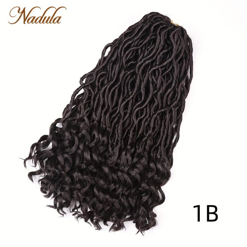 Nadula Hair 18 Inch Bicolor Synthetic Goddess Locs Crochet Hair