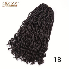 Nadula Hair 18 Inch Bicolor Synthetic Goddess Locs Crochet Hair