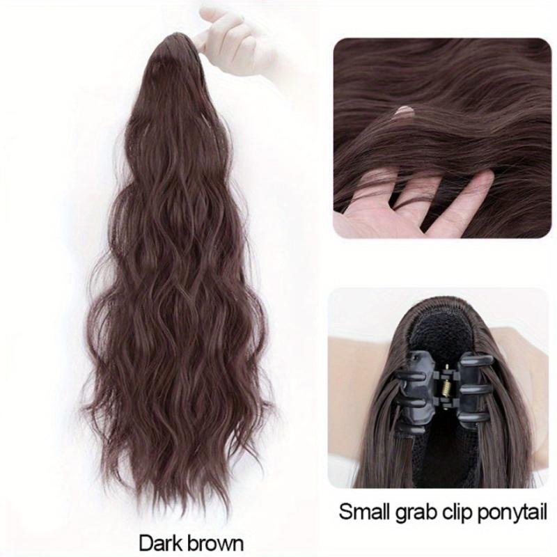 Long Curly Wavy Hair Extensions Claw Clip Ponytail Extensions - 50 8 Cm