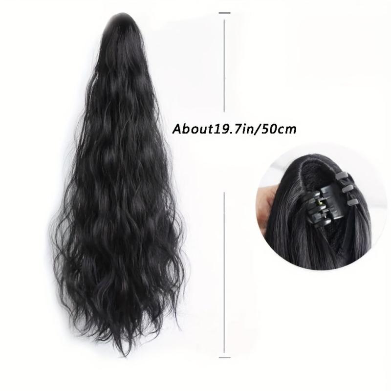 Long Curly Wavy Hair Extensions Claw Clip Ponytail Extensions - 50 8 Cm