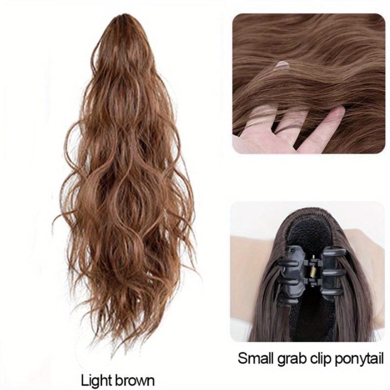 Long Curly Wavy Hair Extensions Claw Clip Ponytail Extensions - 50 8 Cm