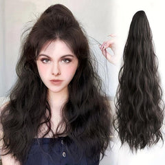 Long Curly Wavy Hair Extensions Claw Clip Ponytail Extensions - 50 8 Cm