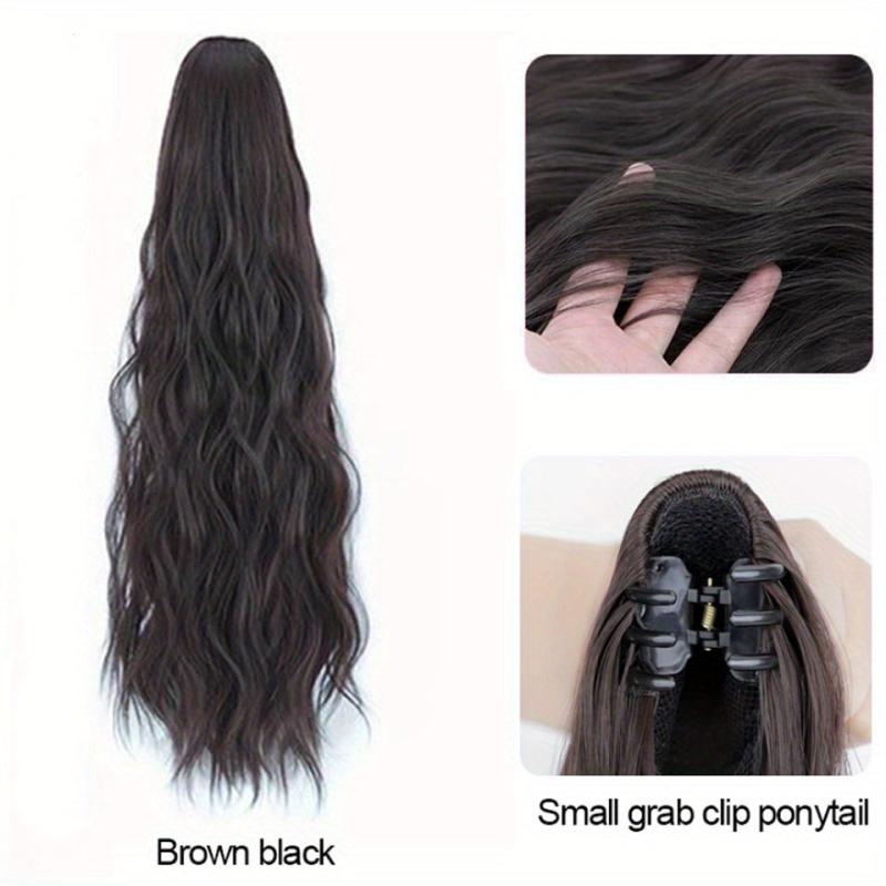 Long Curly Wavy Hair Extensions Claw Clip Ponytail Extensions - 50 8 Cm