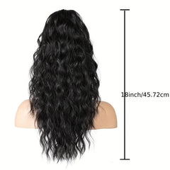 Long Wavy Synthetic Wig Ponytail Natural Women's Daily Use