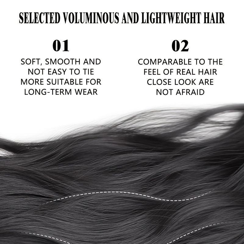 Long Curly Wavy Ponytail Extensions Synthetic Clip In Hair Extensions