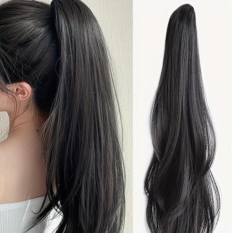 Long Curly Wavy Ponytail Extensions Synthetic Clip In Hair Extensions