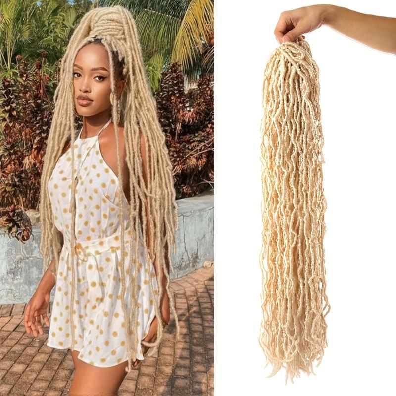 2Packs 35Cm Butterfly Locks Braids Hair Extensions Synthetic Locs Crochet Hair