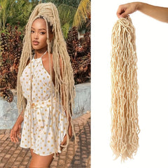 2Packs 35Cm Butterfly Locks Braids Hair Extensions Synthetic Locs Crochet Hair