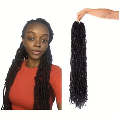 2Packs 35Cm Butterfly Locks Braids Hair Extensions Synthetic Locs Crochet Hair