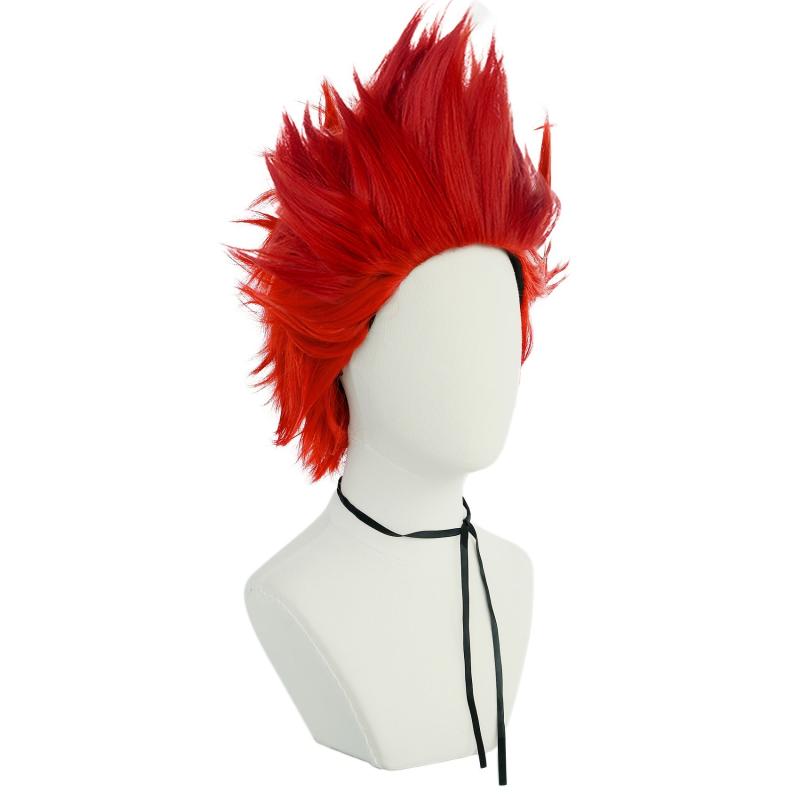 Red Straight Synthetic Cosplay Wig + Wig Cap
