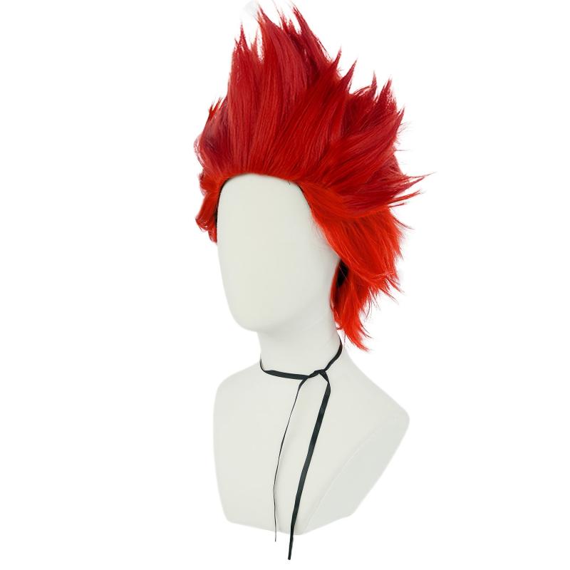 Red Straight Synthetic Cosplay Wig + Wig Cap