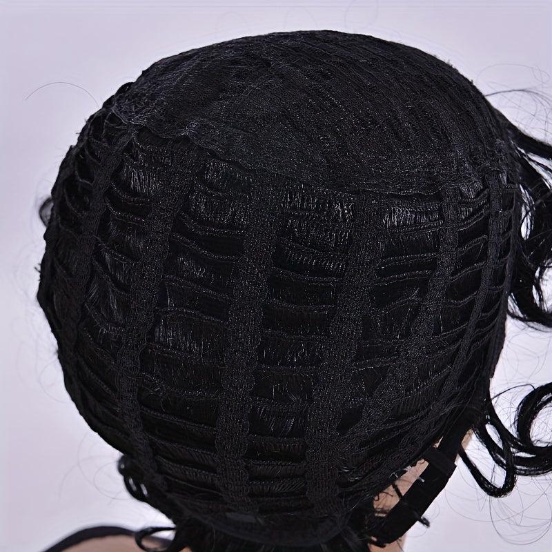 Curly Pixie Cut Synthetic Wig with Bangs for Women