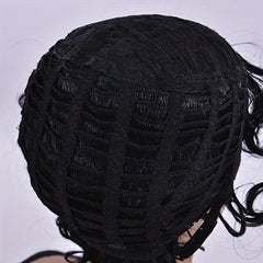 Curly Pixie Cut Synthetic Wig with Bangs for Women