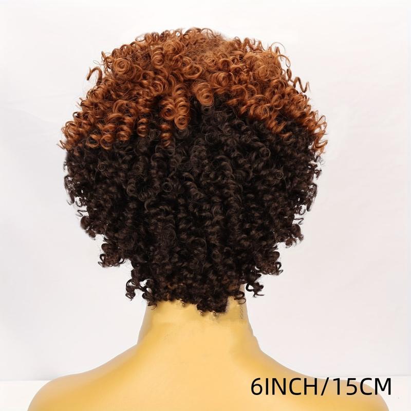 Short Curly Wigs For Women Afro Kinky Curly Wig Short Afro Curly Synthetic Wig