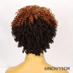 Short Curly Wigs For Women Afro Kinky Curly Wig Short Afro Curly Synthetic Wig