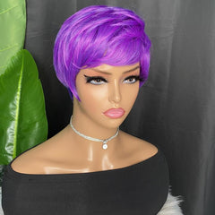 Short Curly Wig With Bangs Two Tones Synthetic Wigs For Women