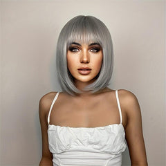 Colorful 130 Density Synthetic Wig for Daily Use