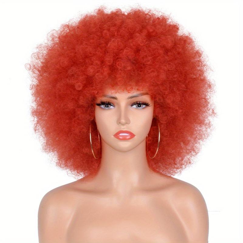 Short Afro Kinky Curly Wigs For Women Synthetic Fluffy And Soft Hair Wigs