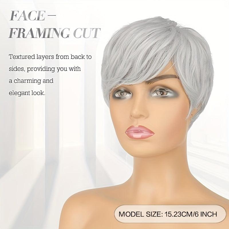Short Pixie Haircut Synthetic Short Wigs For Women