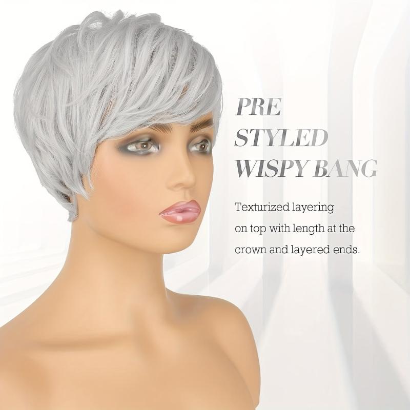 Short Pixie Haircut Synthetic Short Wigs For Women