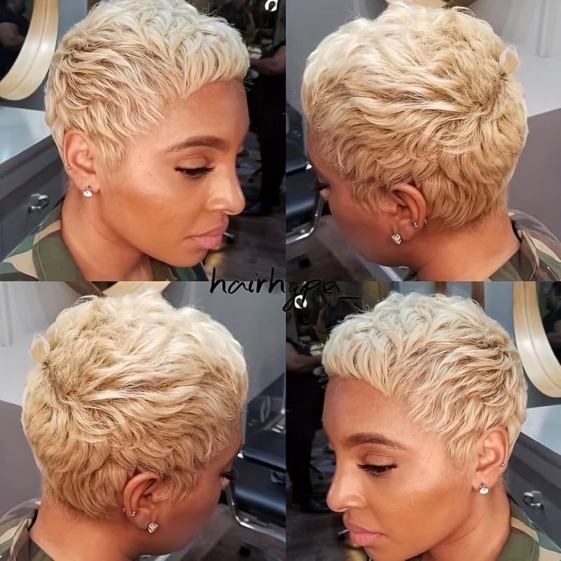 Short Pixie Haircut Synthetic Short Wigs For Women
