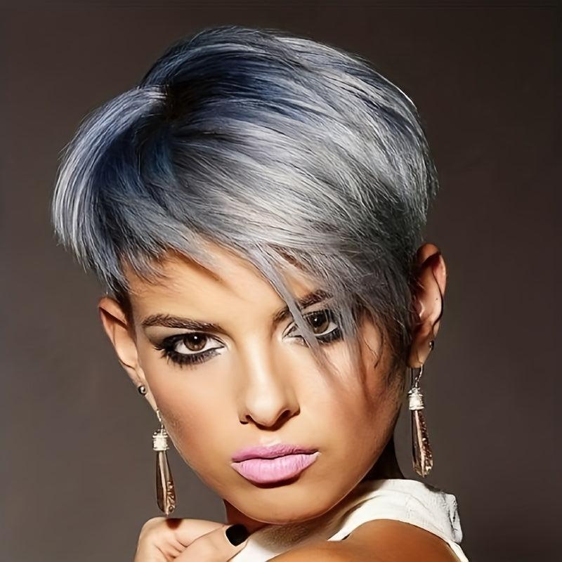Short Straight Pixie Cut Synthetic Wig Natural Looking