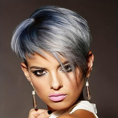 Short Straight Pixie Cut Synthetic Wig Natural Looking