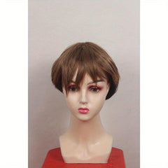 Short Straight Pixie Cut Synthetic Wig Natural Looking