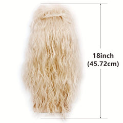Men's Mullet Wig 70s 80s Disco Costume Hair Wigs with Cap