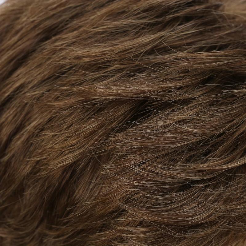 Men's Short Brown Wig Synthetic Replacement Costume Halloween