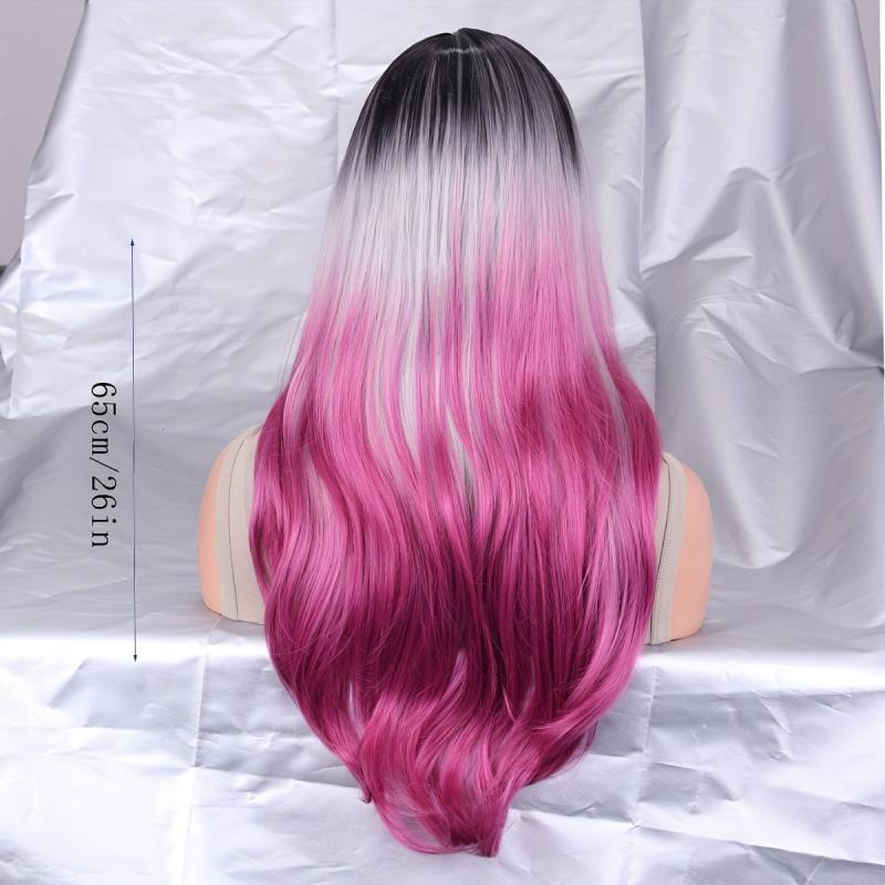 Long Curly Ombre Synthetic Wig for Women Daily Party Cosplay
