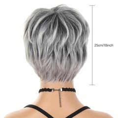 Synthetic Short Wig Women Hair With Bangs Heat Resistant Cosplay Wig