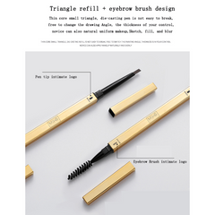 Triangular Eyebrow Pencil Ultra Fine Tip Natural 3D Shaping