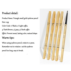 Triangular Eyebrow Pencil Ultra Fine Tip Natural 3D Shaping
