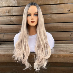 Curly Wavy Hair Wigs Synthetic Hair Replacement Wigs For Daily Party Use