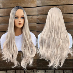 Curly Wavy Hair Wigs Synthetic Hair Replacement Wigs For Daily Party Use