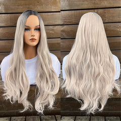 Curly Wavy Hair Wigs Synthetic Hair Replacement Wigs For Daily Party Use