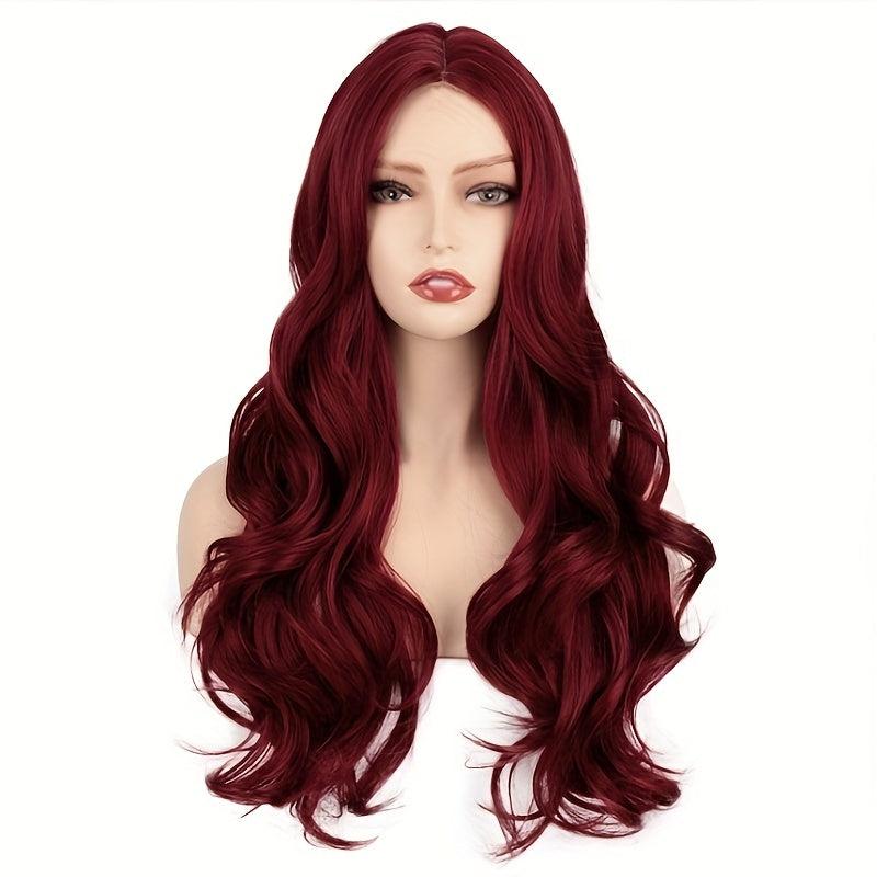 66cm Long Curly Colorful Synthetic Wigs For Women - Daily Use Party Cosplay Wig
