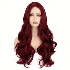66cm Long Curly Colorful Synthetic Wigs For Women - Daily Use Party Cosplay Wig
