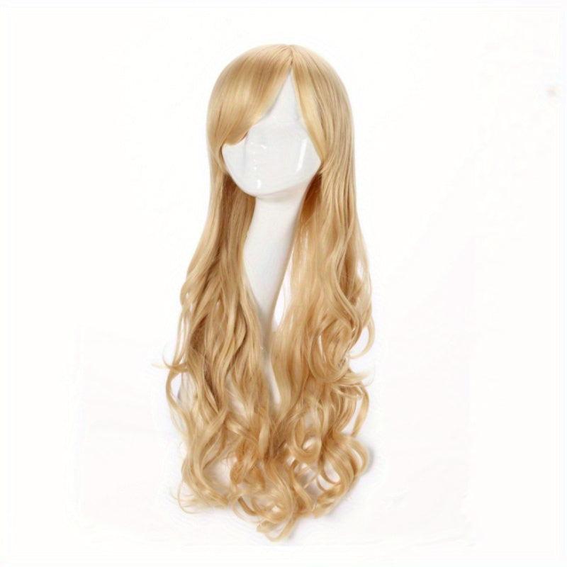 66cm Long Curly Colorful Synthetic Wigs For Women - Daily Use Party Cosplay Wig