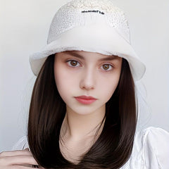 Women's Winter Lamb Wool Bucket Hat Faux Fur Fisherman Hats