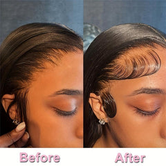 2pcs Baby Hair Invisible Hairline Lace Edges HD Lace Reusable