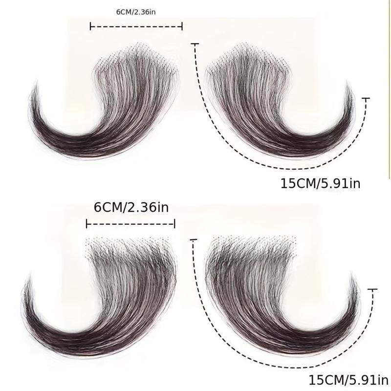 2pcs Baby Hair Invisible Hairline Lace Edges HD Lace Reusable
