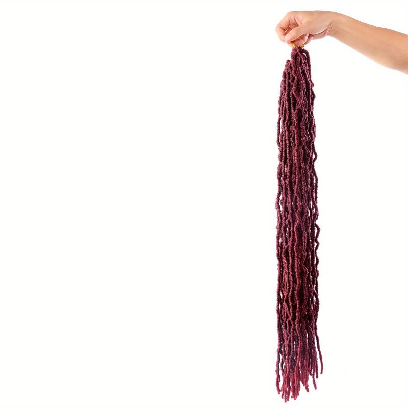 Ombre Burgundy Goddess Locs Crochet Hair 2 Packs Soft Locs Prelooped